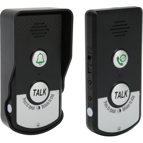 Interphone sans fil longue portée, sonnette vocale étanche IP54 pour la maison et l'hôtel (1/5)