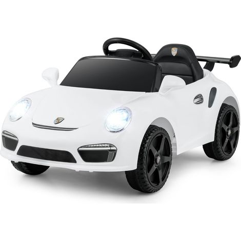 Coche eléctrico infantil 104 x 57 x 48,5 cm 2 velocidades mando a distancia seguro diseño blanco PP 200017243 (1/2)