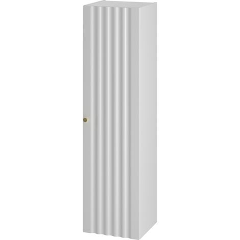 Meuble colonne de salle de bain suspendu AQUA blanc 35 x 130 cm (1/5)