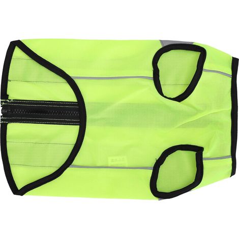 Gilet Réfléchissant de Sécurité pour Chiens, Gilet Haute Visibilité pour Chiens(L-Vert Fluorescent) (1/5)