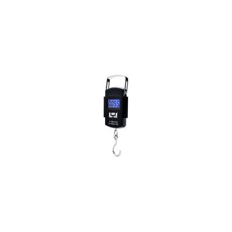 Balance Bagage 50 kg (110 lb) – Échelle Numérique, Précision Electronique pour Voyage, Cuisine, Pêche (Noir)