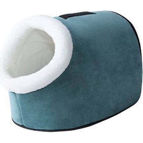 Niche pour animaux semi-fermée avec ouverture inclinée Lit portable pour chat Chaton chaud pour chats, chiens et animaux d'intérieur Bleu 35 x 30 x 45 (1/5)