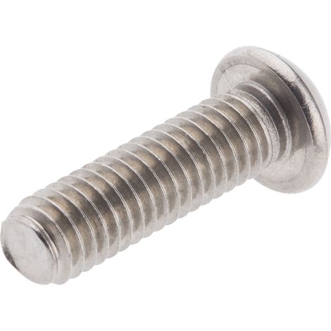 Vis de sécurité inviolable, M6 x 20mm, tête Bouton, en Acier Inoxydable A2 304 ( Prix pour Sachet de 100 ) (1/2)