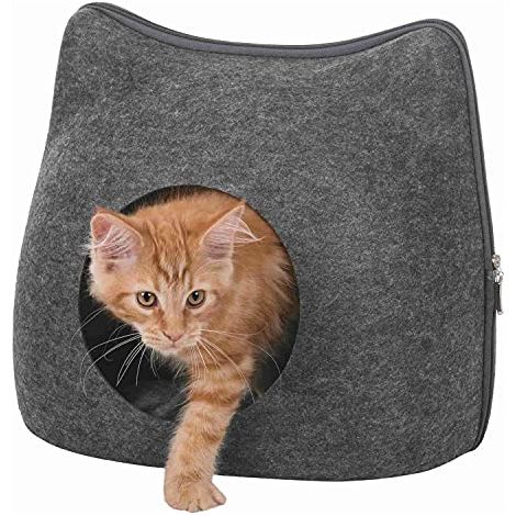 Cat igloo 38×35×37cm colore antracite (1/4)