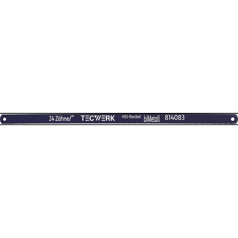 Hoja  de  sierra  metal  L.300mm  ZpZ  24  1-s.Bimetal  100  pzs.  TECWERK (1/2)