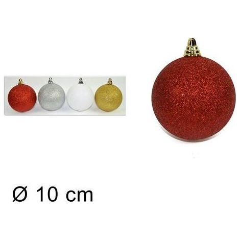 PALLA 10 CM GLITTERATA PREZZO CAD UNO COLORI ASSORTITI SPECIFICARE COLORE