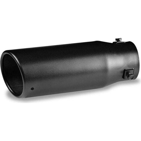 [JAMAIS UTILISÉ]Tuyau de pointe de silencieux de gorge d'échappement de l'acier inoxydable 63mm de voiture noire réglable