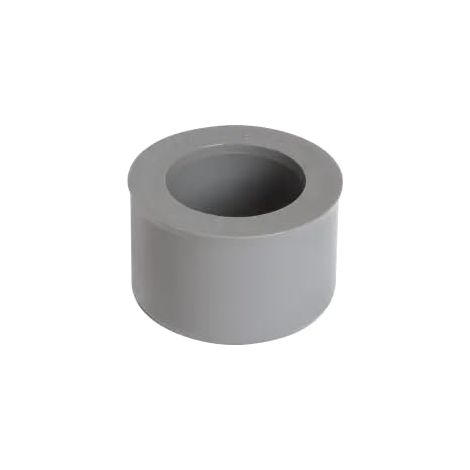 réduction pvc - mâle / femelle - incorporée - diamètre 50/32 mm - gris - nicoll uijf