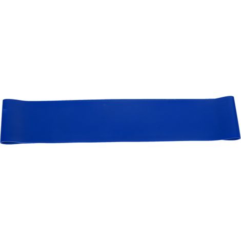 Lot de 5 bandes de résistance élastiques bleues pour musculation, fitness, yoga et exercices de puissance. (1/5)