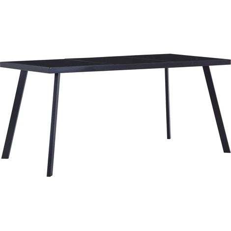 Esstisch Schwarz 180 x 90 x 75 cm Hartglas