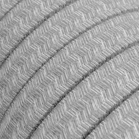 Creative-Cables, Cavo elettrico piatto per catenaria, 1 m, Lino Naturale Marrone CN04, Resistente UV