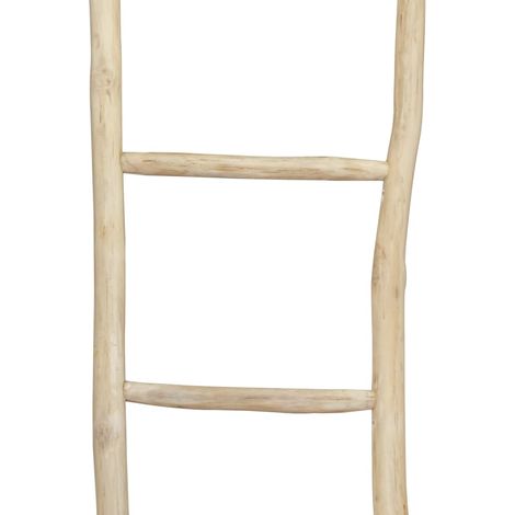 Maison Exclusive - Portasciugamani con 5 Pioli in Legno di Teak 45x150 cm Naturale