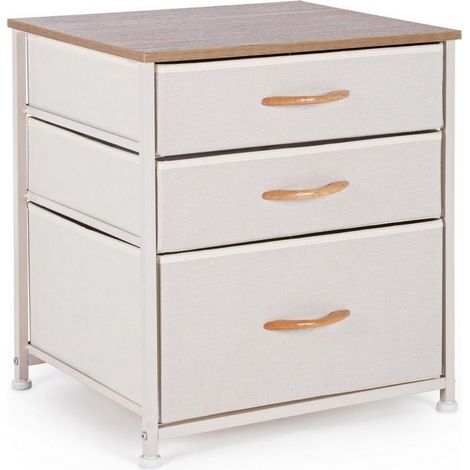Cassettiera "Textile" per interno, con 3 Cassetti, 54.5 x 41.5 x 10 cm -3 Cassetti - 48x40x53h cm
