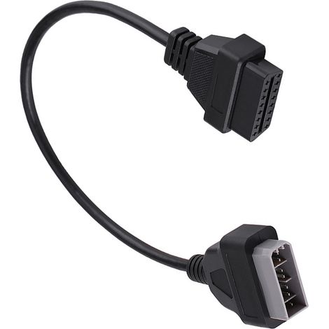 Adaptateur OBD2 14 broches vers 16 broches, câble de diagnostic auto compatible Nissan, connecteur de liaison prise diagnostic (1/5)