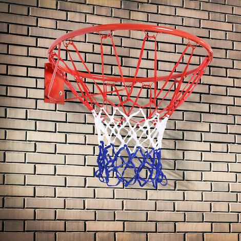 Panier de basket mural 46 cm en acier et nylon, rouge, bleu et blanc OKMYHOME (1/5)