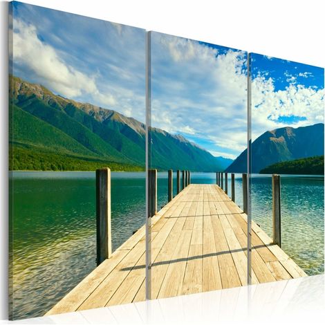 Tableau jetée sur le lac - 120 x 80 cm (1/3)