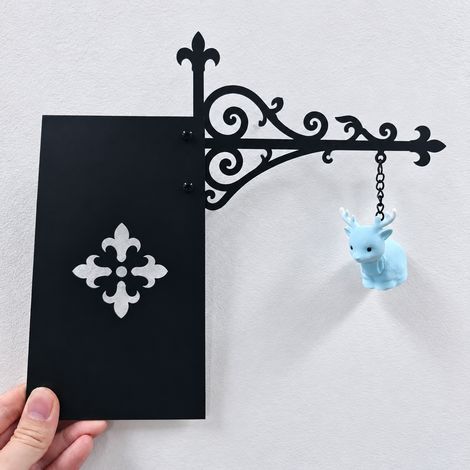 Lanterne décorative pour étagère lampe de bibliothèque cerf bleu vintage en métal 300 g – Livraison gratuite