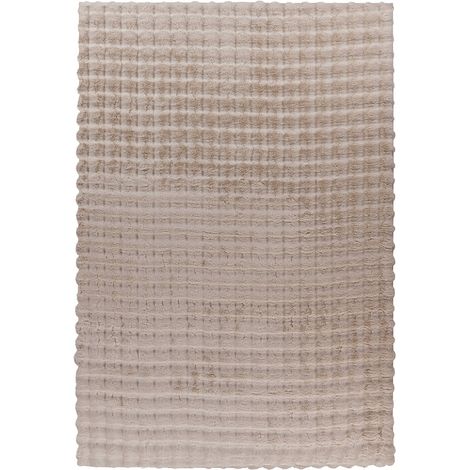 Tapis cloud soft beige effet 3d ultra doux tufté - 290 x 200 cm (1/5)