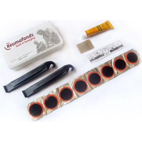 Kit De Réparation De Chambre Kit De Réparation De Vélos Rustine Vélo Kit Kit Reparation Pneu Velo AutoAdhésif sans Colle De Réparation Patches Kit De Patchs Autoadhésifs sans serviceable (1/4)