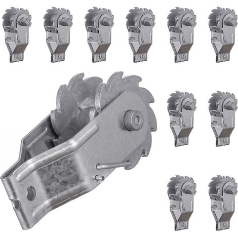 Pack of 10 Electric Fence Wire Tensioners, Outdoor Clothesline Tensioners, Wire Mesh Tensioners - Ratchet Tensioners for Electric Fences, Farm Fences