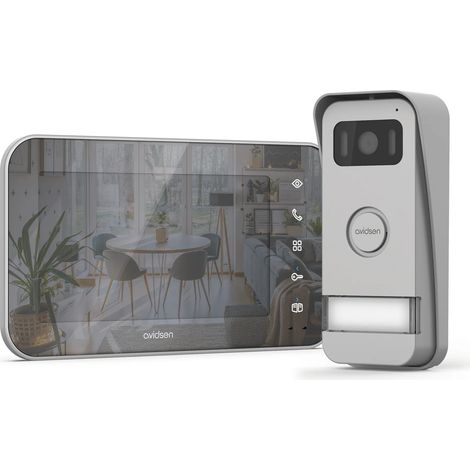 KIT VIDEOCITOFONO MONOFAMILIARE SPECCHIATO VETRO ELEGANTE ELIA AVIDSEN (1/10)