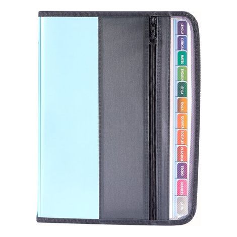 Organizador de documentos expandible – 13 compartimentos – Carpeta acordeón A4 – Con cremallera – Carpeta expandible – Carpeta de almacenamiento (1/5)
