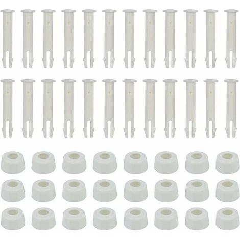 Bardusch-Lot de 24 broches pour piscine 6 cm Avec capuchon Accessoires pour piscine (1/5)