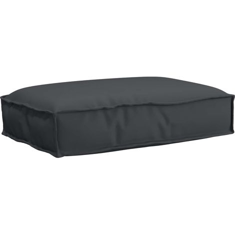 Cojín de palé para asiento Negro 60 x 40 x 8 cm Tela Oxford vidaXL