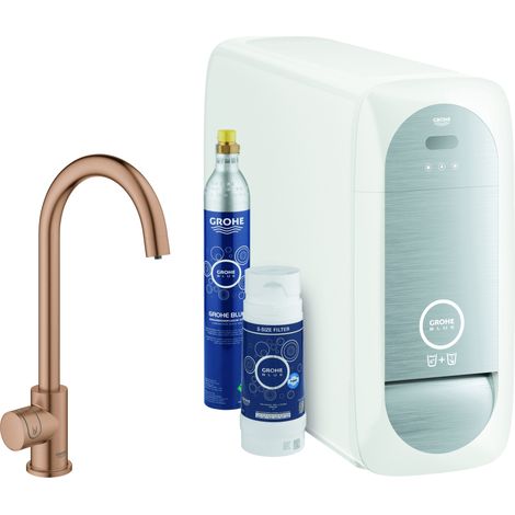Juego básico monomando de fregadero Grohe Blue Home, 153 mm de (1/3)