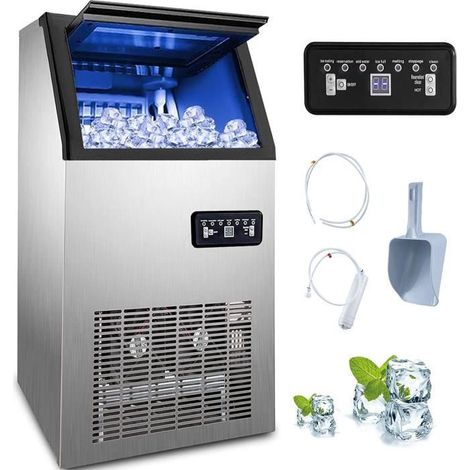 230W 220V Machine à Glaçons Commerciale 50kg par 24H Commercial Ice Maker[15]