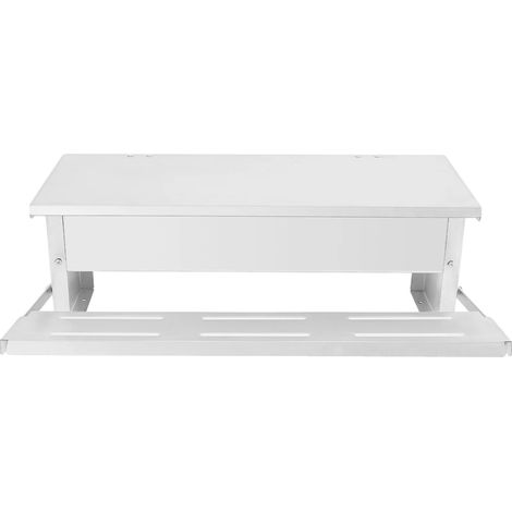 Distributeur automatique de nourriture pour poules, design résistant aux intempéries, alimentation hygiénique, BLANC (1/2)