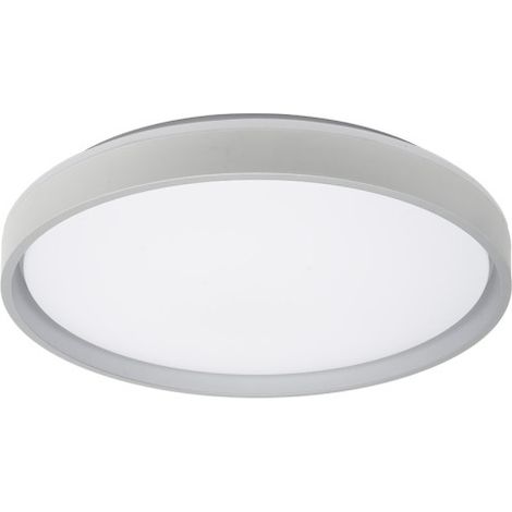 Plafon Morgan 60w 3000-4200-6500k Blanco/plata  7,5x50x50cm 5400lm C/remoto y Reg.intensidad