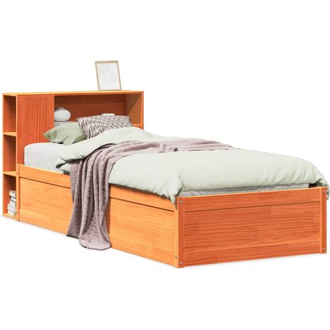 Maison Exclusive - Giroletto senza Materasso Marrone Cera 100x200 cm Legno di Pino