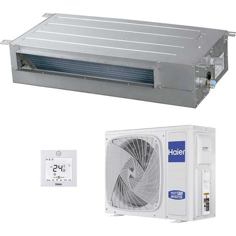 Haier Climatiseur Monosplit Canalisé Slim BP 30 PA 18000 Btu AD50S2SS1FA(H) + 1U50S2SJ2FA R32 A++ (1/3)