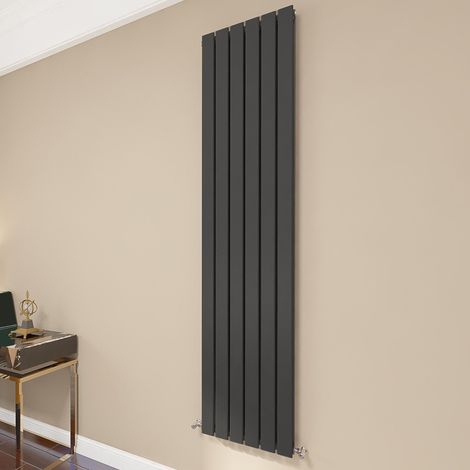 AICA Flat Panel Radiator 1800x408mm Central Heating Double Vertical Stylish Black