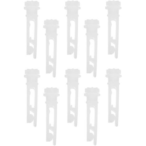 10 pièces Accessoires de Rideaux Verticaux Lot de Poulies pour Rideaux de Réparation Faciles à Installer Compatibles avec Types de Décors et Environnements (1/5)