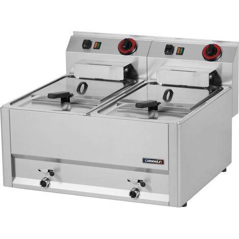 Freidora eléctrica Casselin t 66 2x8 litros 12000 W