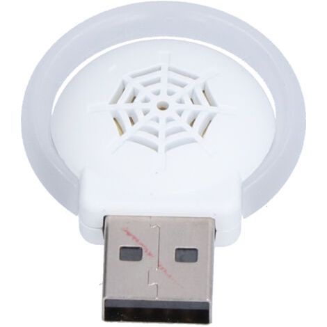 BUNTHAUS Dissuadeur Ultrasonique Portable Anti-Moustiques et Insectes avec Lampe de Nuit Variable Fréquence Blanc