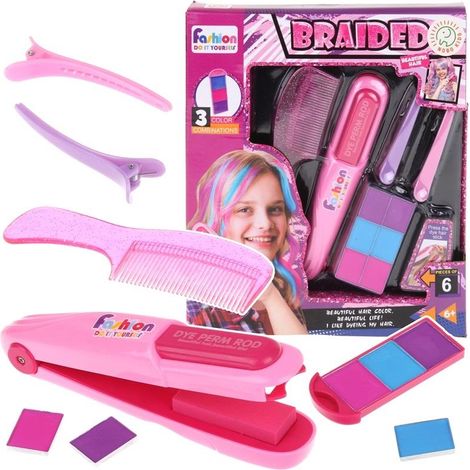 Haarkreide-Set, Glätteisen, Färbemittel, Strähnchen-Set, Zubehör (1/5)