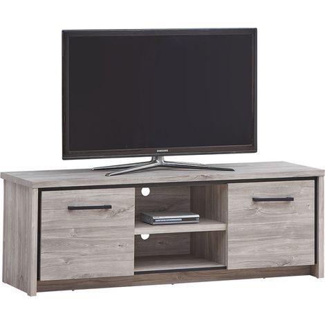 Meuble TV contemporain chêne gris Oliviera