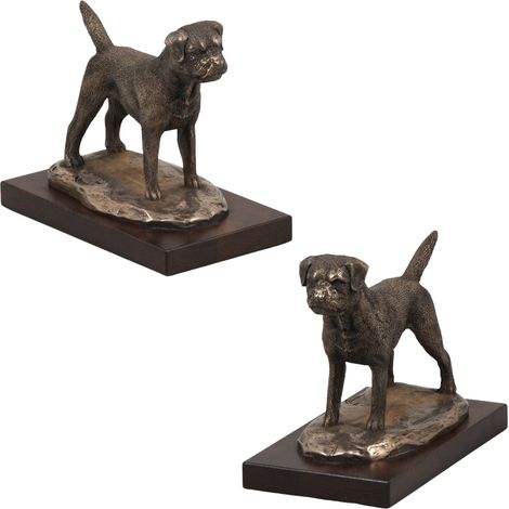 Border Terrier - estatuilla de perro, figura de oficina, trofeo para una exposición canina de Art-Dog (1/5)