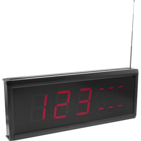PrimeMatik - Display LED per sistema di chiamata senza fili 410x158 mm 999 codici 3 numeri per ristorante