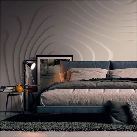 Sfondo fotografico Profhome 382921 Carta da parati TNT goffrata a caldo liscia 3D opaca beige avorio 3,71 m x 2,8 m (1/5)
