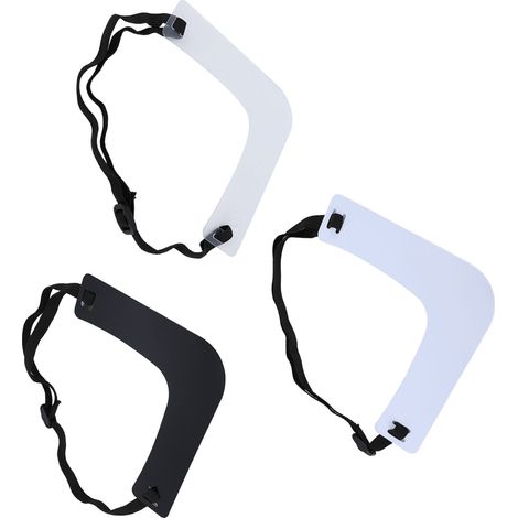 Guide de coupe de barbe et de menton en 3 pièces, bandeau ajustable, outil flexible pour tailler la barbe et la nuque (1/5)