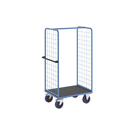 eurokraft pro  Carrello a ripiani  con sponda a griglia su 2