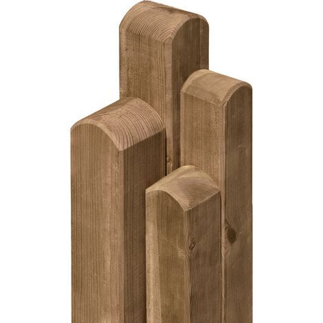 Rundkopfpfosten BRAUN 9x9x190 cm