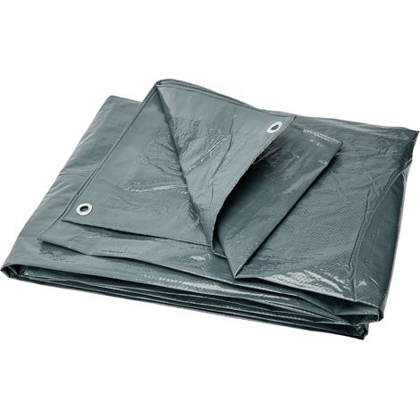Garronda Abdeckplane 3x3 m 120 g/m² Plane wasserdicht mit Ösen UV-beständig reißfest schimmelresistent Tarp PP Gewebeplane für Gartenmöbel Auto Holz GD-0162 Grau (1/5)