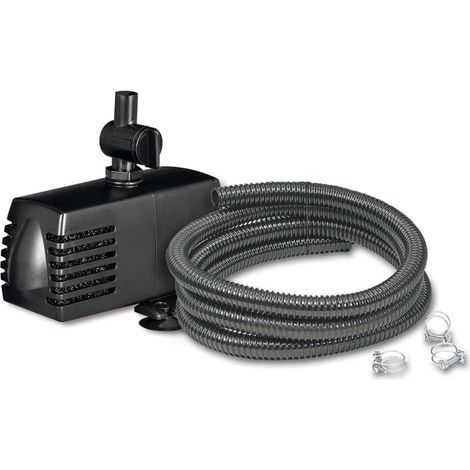 Ubbink – Kit pompe gargouille 900 litres – Débit 900L/h – Consommation 18W – Hauteur refoulement 1,10m – Tuyau 13mm de diamètre, 3m