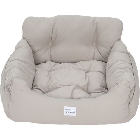 Light Grey 50cm Travel Pet Bed with Pockets (1/4)