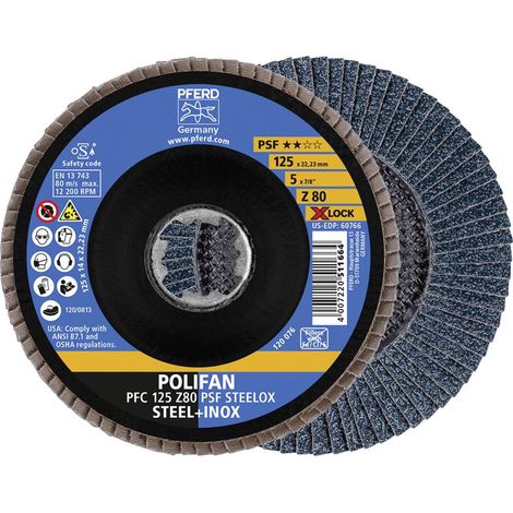 Disk Foglie X-Lock Steelox K80Psf 125 Millimetri Pferd (1/5)